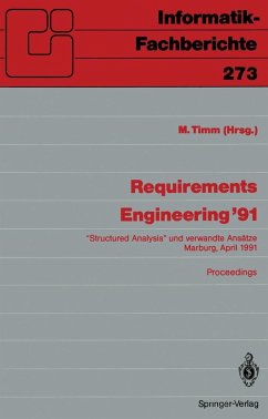 Requirements Engineering '91 (eBook, PDF)