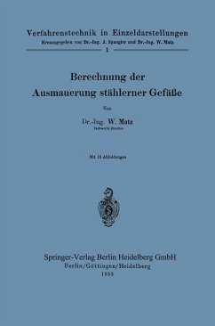 Cover Berechnung der Ausmauerung stählerner Gefäße (eBook, PDF)