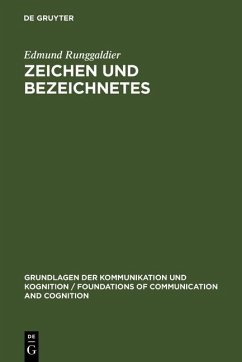 Zeichen und Bezeichnetes (eBook, PDF) - Runggaldier, Edmund