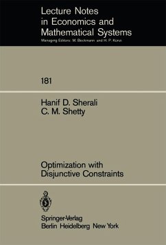 Optimization with Disjunctive Constraints (eBook, PDF) - Sherali, H. D.; Shetty, C. M.