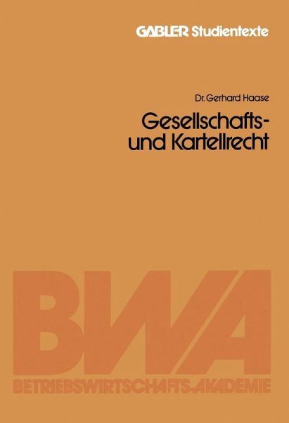 Gesellschafts- und Kartellrecht (eBook, PDF)