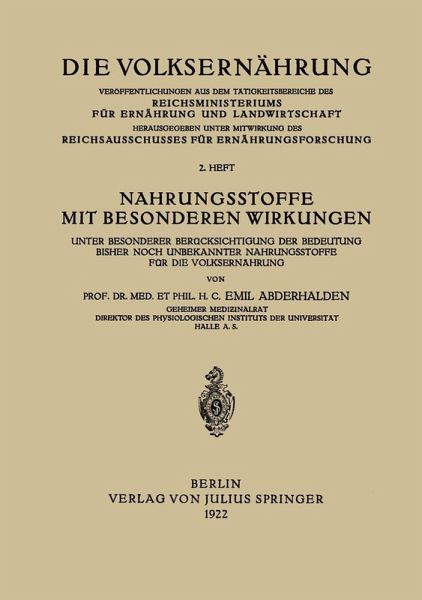 Nahrungsstoffe mit Besonderen Wirkungen (eBook, PDF) Nahrungsstoffe mit Besonderen Wirkungen (eBook, PDF)