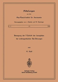 Cover Bewegung der F-Schicht der Ionosphäre bei erdmagnetischen Bai-Störungen (eBook, PDF)