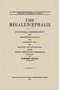 Über Megalencephalie (eBook, PDF) - Fritze, Werner