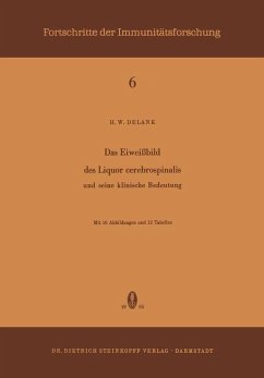 Das Eiweissbild des Liquor Cerebrospinalis und Seine Klinische Bedeutung (eBook, PDF) - Delank, H. W.