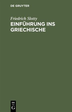 Cover Einführung ins Griechische (eBook, PDF)