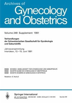 Cover Verhandlungen der Schweizerischen Gesellschaft für Gynäkologie und Geburtshilfe (eBook, PDF)