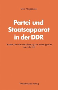 Cover Partei und Staatsapparat in der DDR (eBook, PDF)