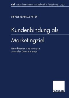 Cover Kundenbindung als Marketingziel (eBook, PDF)