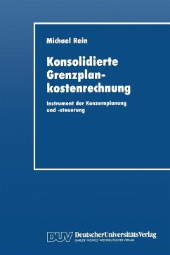 Konsolidierte Grenzplankostenrechnung (eBook, PDF) - Rein, Michael