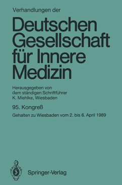 Verhandlungen der Deutschen Gesellschaft für Innere Medizin (eBook, PDF) - Miehlke, Klaus