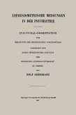 Ästhesiometrische Messungen in der Psychiatrie (eBook, PDF)