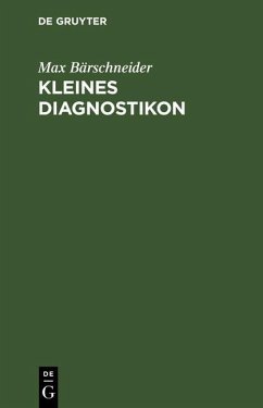 Cover Kleines Diagnostikon (eBook, PDF)