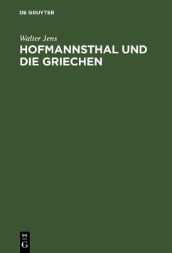 Cover Hofmannsthal und die Griechen (eBook, PDF)