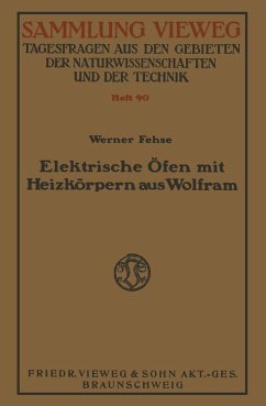 Elektrische Öfen mit Heizkörpern aus Wolfram (eBook, PDF) - Fehse, Werner
