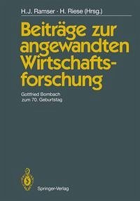 Beiträge zur angewandten Wirtschaftsforschung (eBook, PDF)