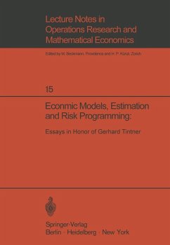 Economic Models, Estimation and Risk Programming: Essays in Honor of Gerhard Tintner (eBook, PDF)