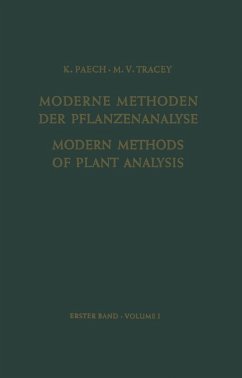 Modern Methods of Plant Analysis/Moderne Methoden der Pflanzenanalyse (eBook, PDF) - Paech, K.; Tracey, M. V.