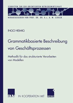Grammatikbasierte Beschreibung von Geschäftsprozessen (eBook, PDF) - Heimig, Ingo