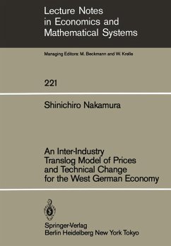 An Inter-Industry Translog Model of Prices and Technical Change for the West German Economy (eBook, PDF) - Nakamura, S.