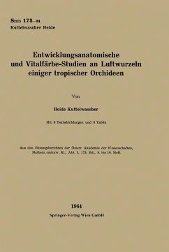 Cover Entwicklungsanatomische und Vitalfärbe-Studien an Luftwurzeln einiger tropischer Orchideen (eBook, PDF)