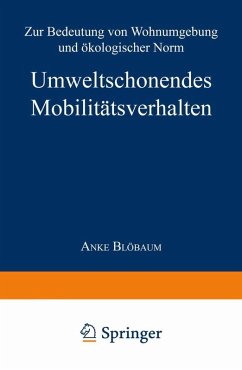 Cover Umweltschonendes Mobilitätsverhalten (eBook, PDF)