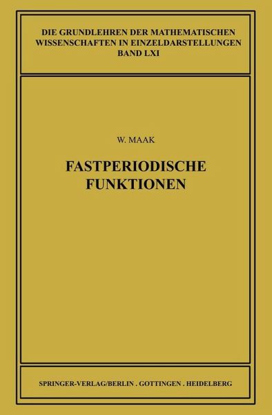 Fastperiodische Funktionen (eBook, PDF)