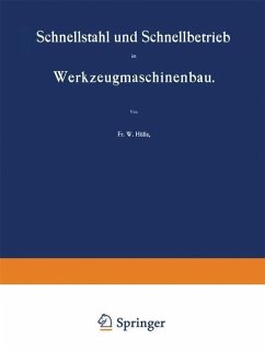 Cover Schnellstahl und Schnellbetrieb im Werkzeugmaschinenbau (eBook, PDF)