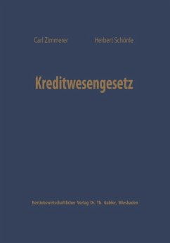 Kreditwesengesetz (eBook, PDF) - Zimmerer, Carl