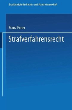 Strafverfahrensrecht (eBook, PDF) - Exner, Franz