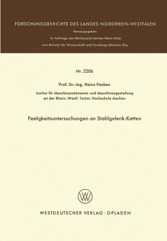 Cover Festigkeitsuntersuchungen an Stahlgelenk-Ketten (eBook, PDF)