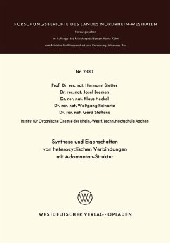 Cover Synthese und Eigenschaften von heterocyclischen Verbindungen mit Adamantan-Struktur (eBook, PDF)