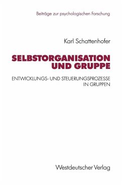 Selbstorganisation und Gruppe (eBook, PDF) - Schattenhofer, Karl
