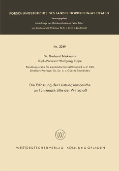 Cover Die Erfassung der Leistungsansprüche an Führungskräfte der Wirtschaft (eBook, PDF)