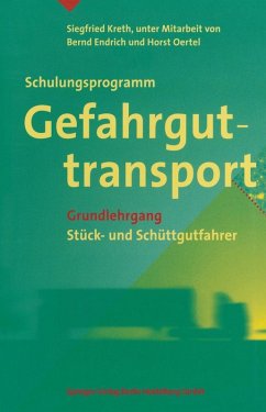 Cover Schulungsprogramm Gefahrguttransport (eBook, PDF)