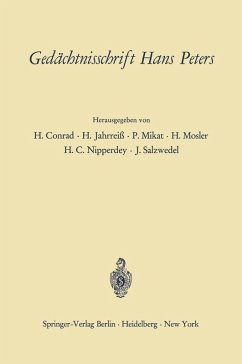 Cover Gedächtnisschrift Hans Peters (eBook, PDF)