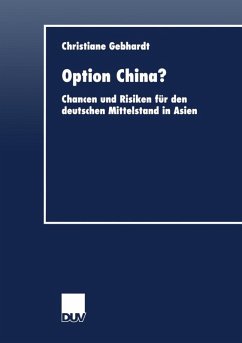 Option China? (eBook, PDF) - Gebhardt, Christiane