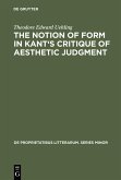 The notion of form in Kant's Critique of aesthetic judgment (eBook, PDF)