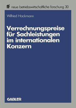 Verrechnungspreise für Sachleistungen im internationalen Konzern (eBook, PDF) - Hackmann, Wilfried