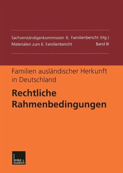 Cover Familien ausländischer Herkunft in Deutschland: Rechtliche Rahmenbedingungen (eBook, PDF)