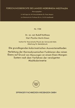 Cover Die grundlegenden kalorimetrischen Auswertemethoden (eBook, PDF)