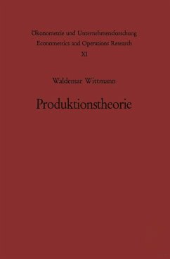 Produktionstheorie (eBook, PDF) - Wittmann, W.