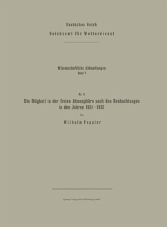 Cover Die Böigkeit in der freien Atmosphäre nach den Beobachtungen in den Jahren 1931-1935 (eBook, PDF)