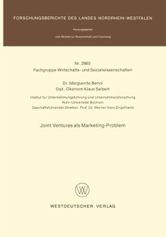 Joint ventures als Marketing-Problem (eBook, PDF) - Benci, Marguerite