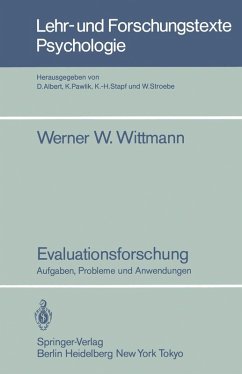 Evaluationsforschung (eBook, PDF) - Wittmann, Werner W.