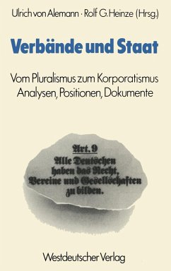 Verbände und Staat (eBook, PDF) - Alemann, Ulrich ~von&xc