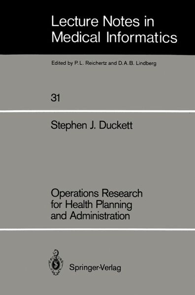 Operations Research for Health Planning and Administration (eBook, PDF) Operations Research for Health Planning and Administration (eBook, PDF)
