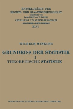 Grundriss der Statistik I Theoretische Statistik (eBook, PDF) Cover Grundriss der Statistik I Theoretische Statistik (eBook, PDF)