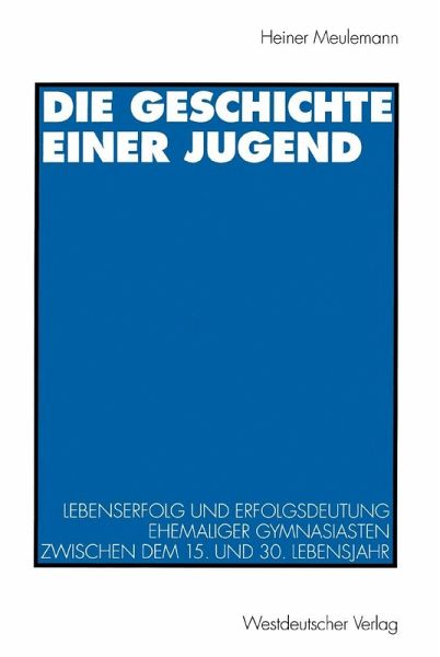 Die Geschichte einer Jugend (eBook, PDF)