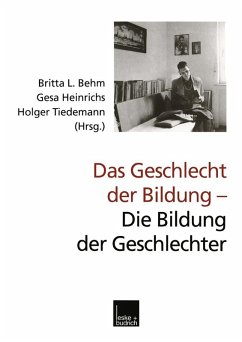 Cover Das Geschlecht der Bildung - Die Bildung der Geschlechter (eBook, PDF)
